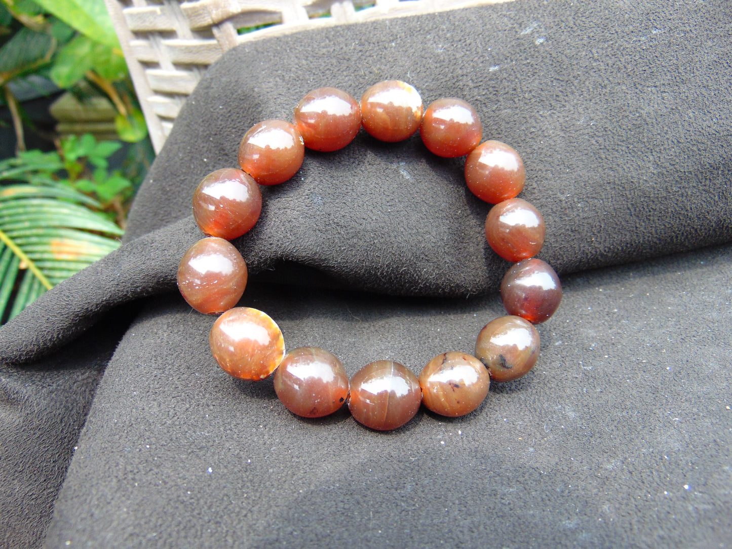 22 gram 14 Beads Mala Bracelet Indonesian amber 13x16 mm for Healing A14G115