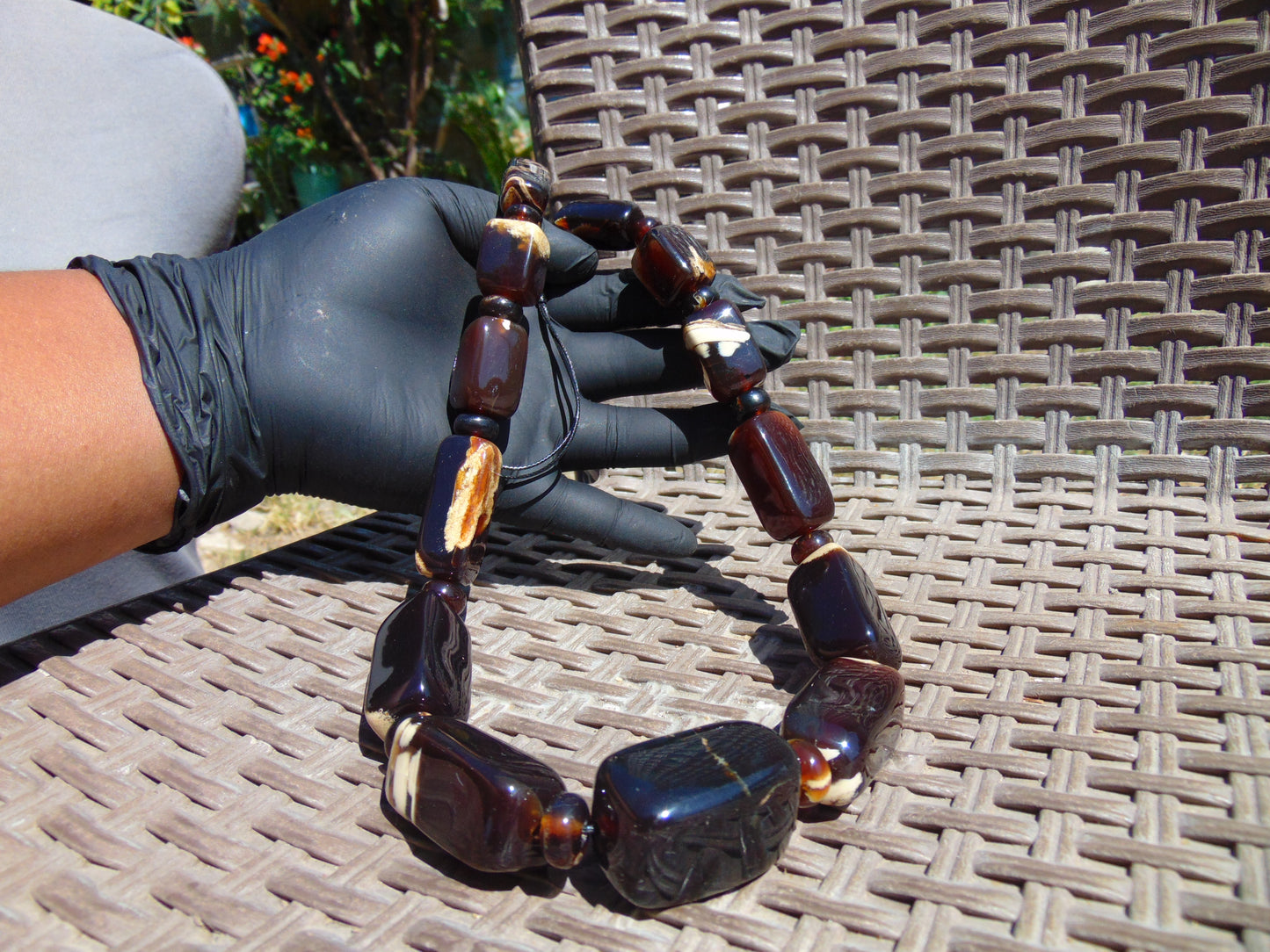 114 gr Small Necklace beads Indonesian Amber for Healing 26NA13