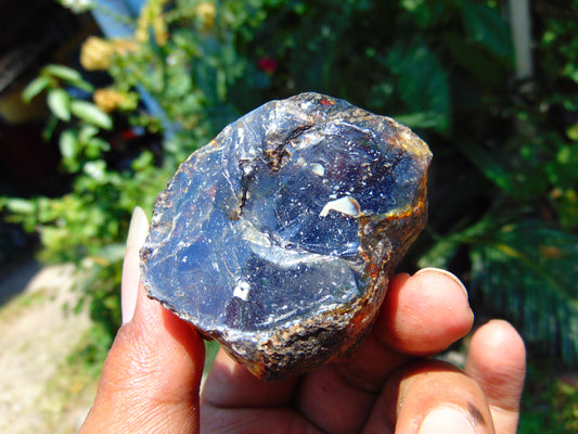 39 gram Rough Raw Indonesian Blue Amber for Healing AGRB37