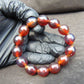 23 gram 14 Beads Mala Bracelet Indonesian amber 13x16 mm for Healing A14G104