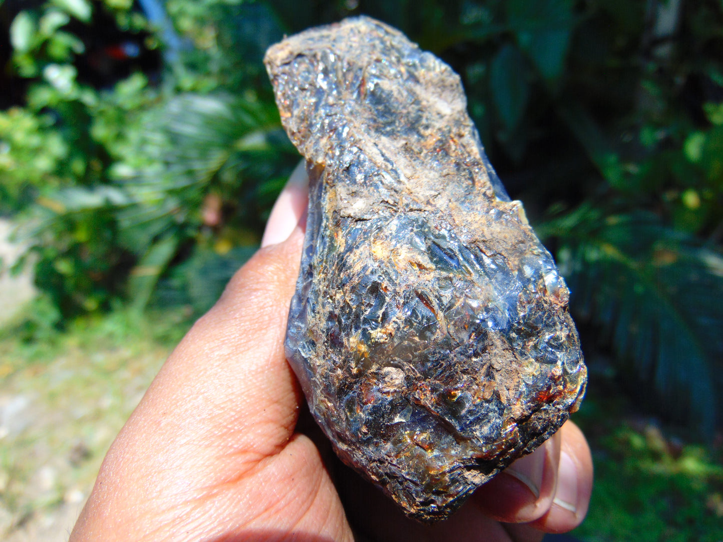 60 gram Rough Raw Indonesian Blue Amber for Healing AGRB42
