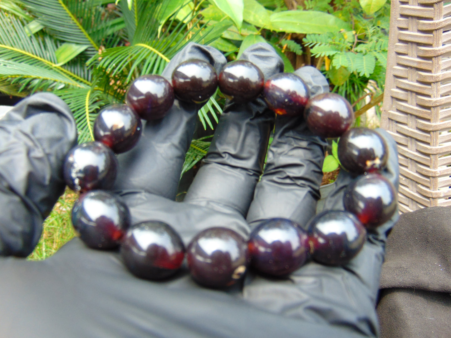 24 gram 14 Beads Mala Bracelet Indonesian amber 13x16 mm for Healing A14G100