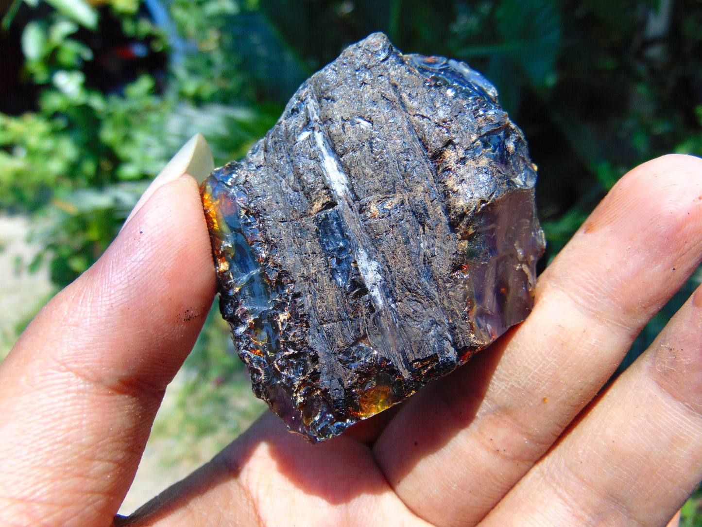 30 gram Rough Raw Indonesian Purple Blue Amber for Healing AGRB92