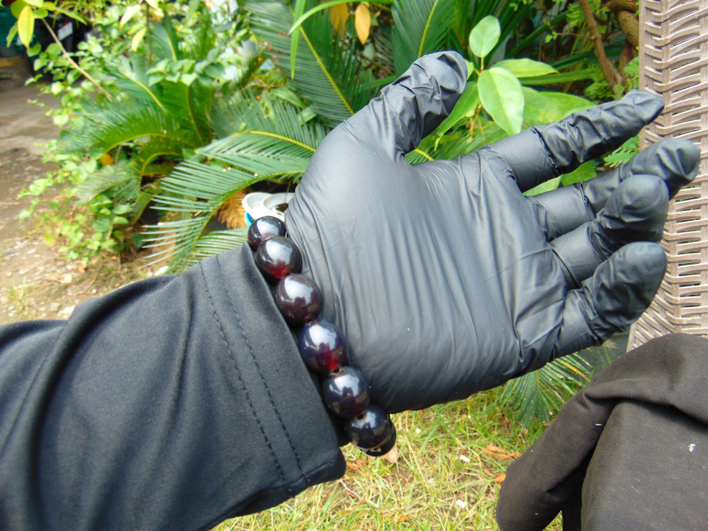 23 gram 14 Beads Mala Bracelet Indonesian amber 13x16 mm for Healing A14G90