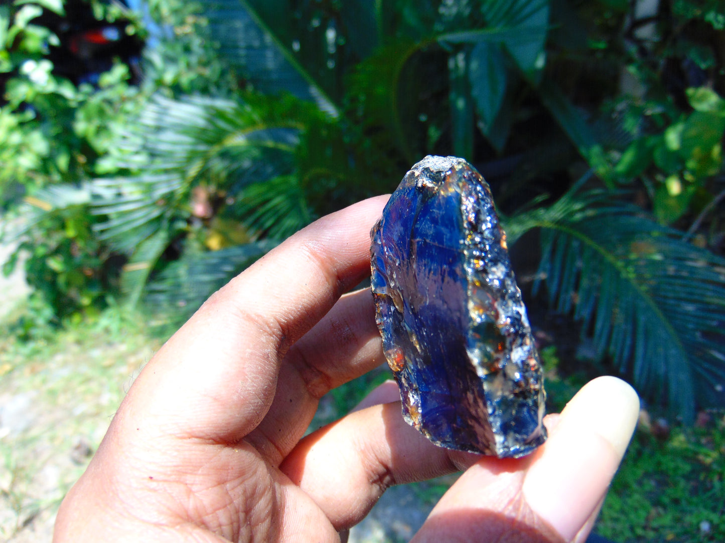 30 gram Rough Raw Indonesian Purple Blue Amber for Healing AGRB92