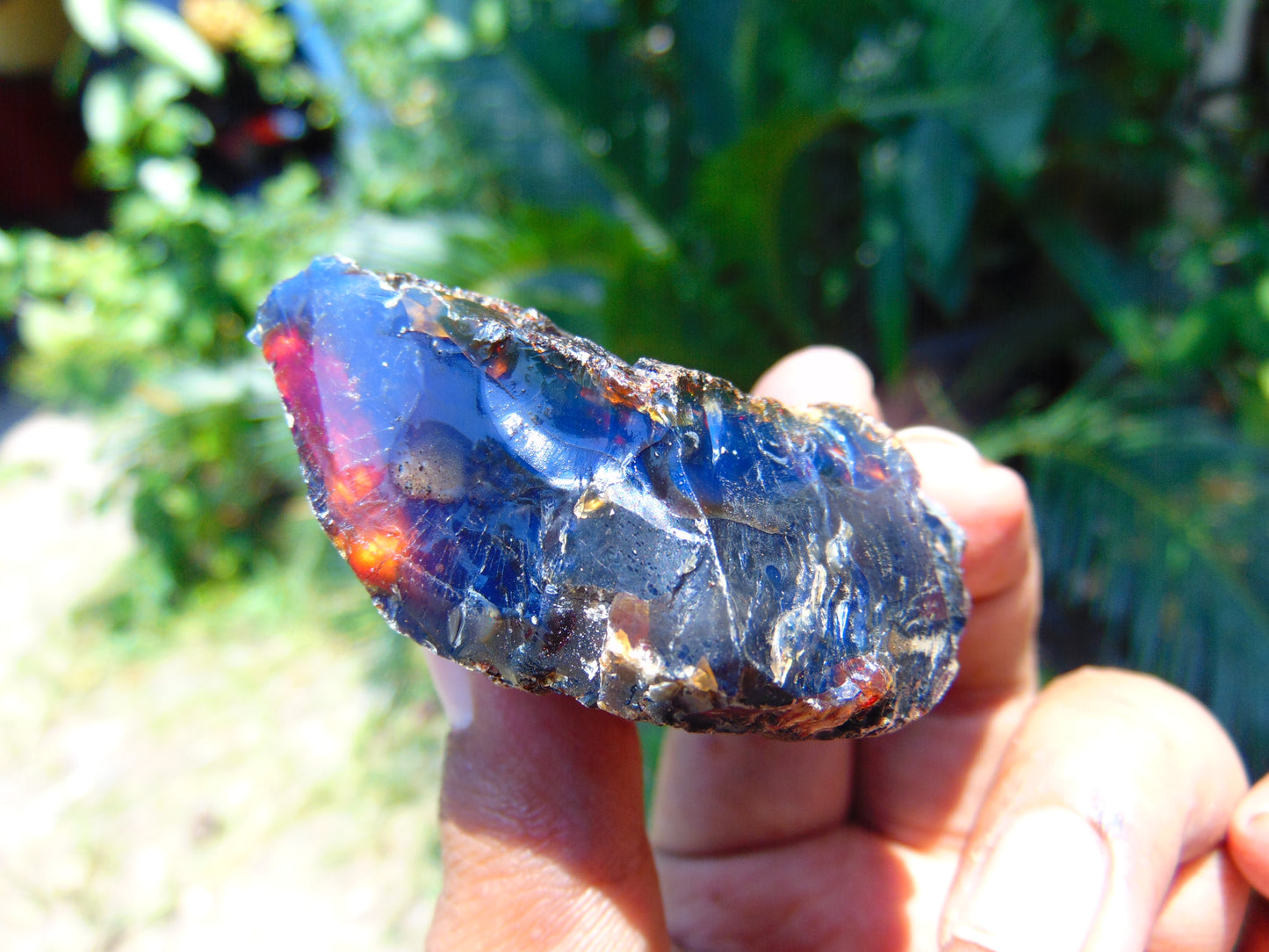 30 gram Rough Raw Indonesian Purple Blue Amber for Healing AGRB92