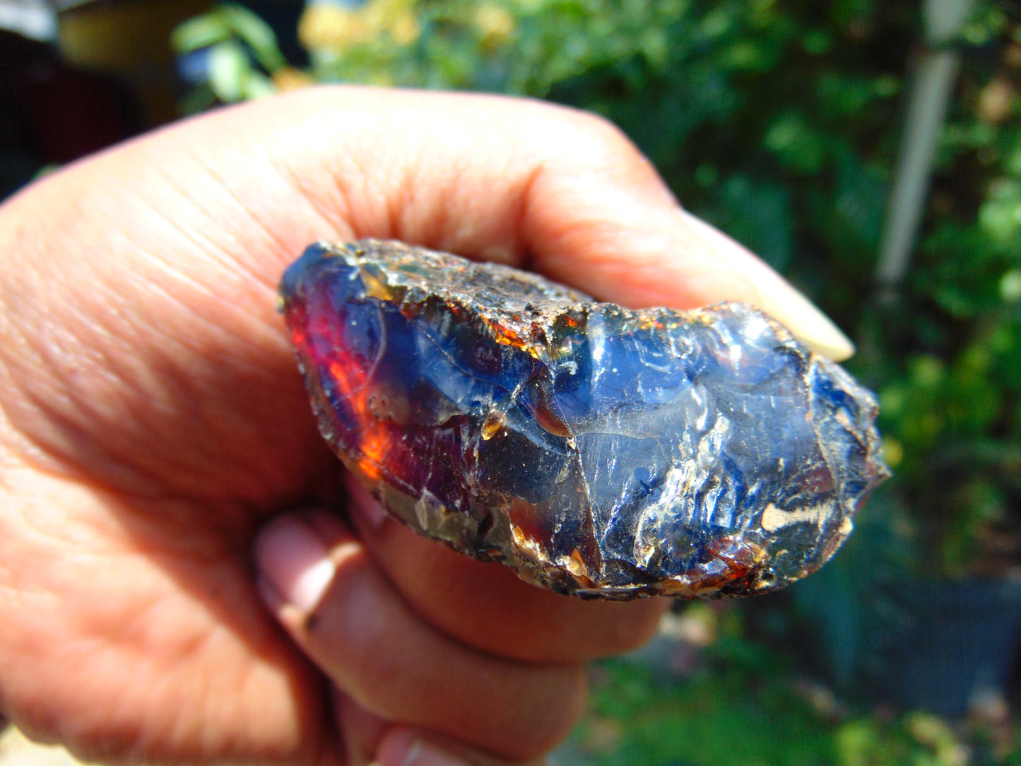 30 gram Rough Raw Indonesian Purple Blue Amber for Healing AGRB92