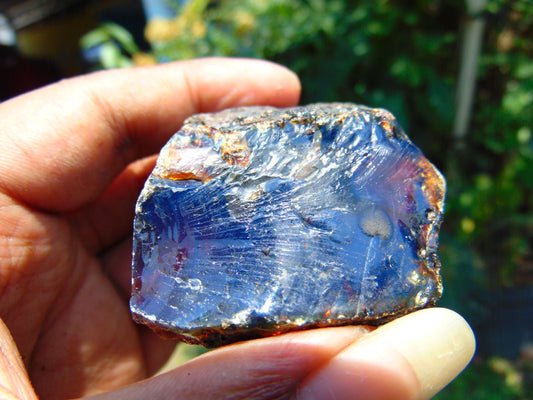 30 gram Rough Raw Indonesian Purple Blue Amber for Healing AGRB92