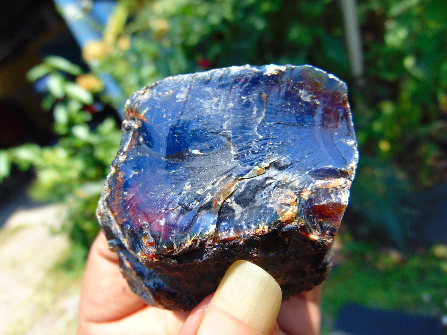 30 gram Rough Raw Indonesian Purple Blue Amber for Healing AGRB92