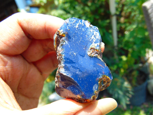 24 gram Rough Raw Indonesian Blue Amber for Healing AGRB41