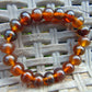 12  Gram Small Beads Bracelet Indonesian  Red Yellow Amber for Healing A20G309