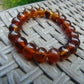 12  Gram Small Beads Bracelet Indonesian  Red Yellow Amber for Healing A20G309