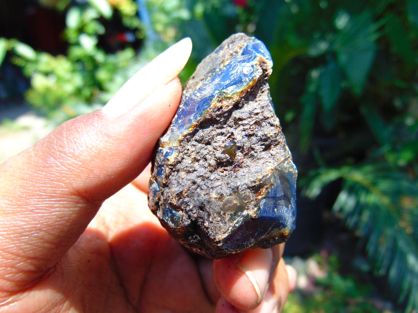 24 gram Rough Raw Indonesian Blue Amber for Healing AGRB41