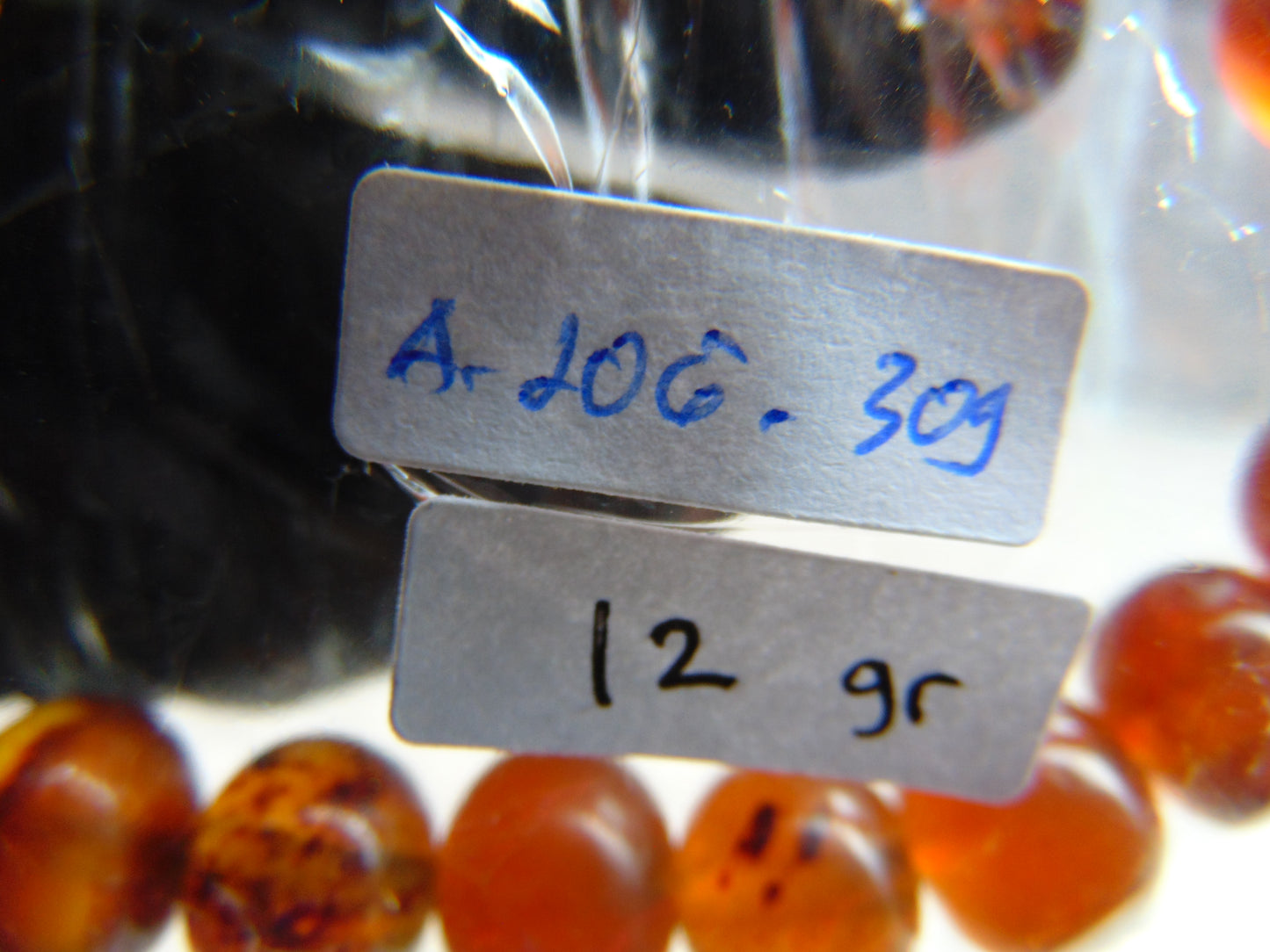 12  Gram Small Beads Bracelet Indonesian  Red Yellow Amber for Healing A20G309