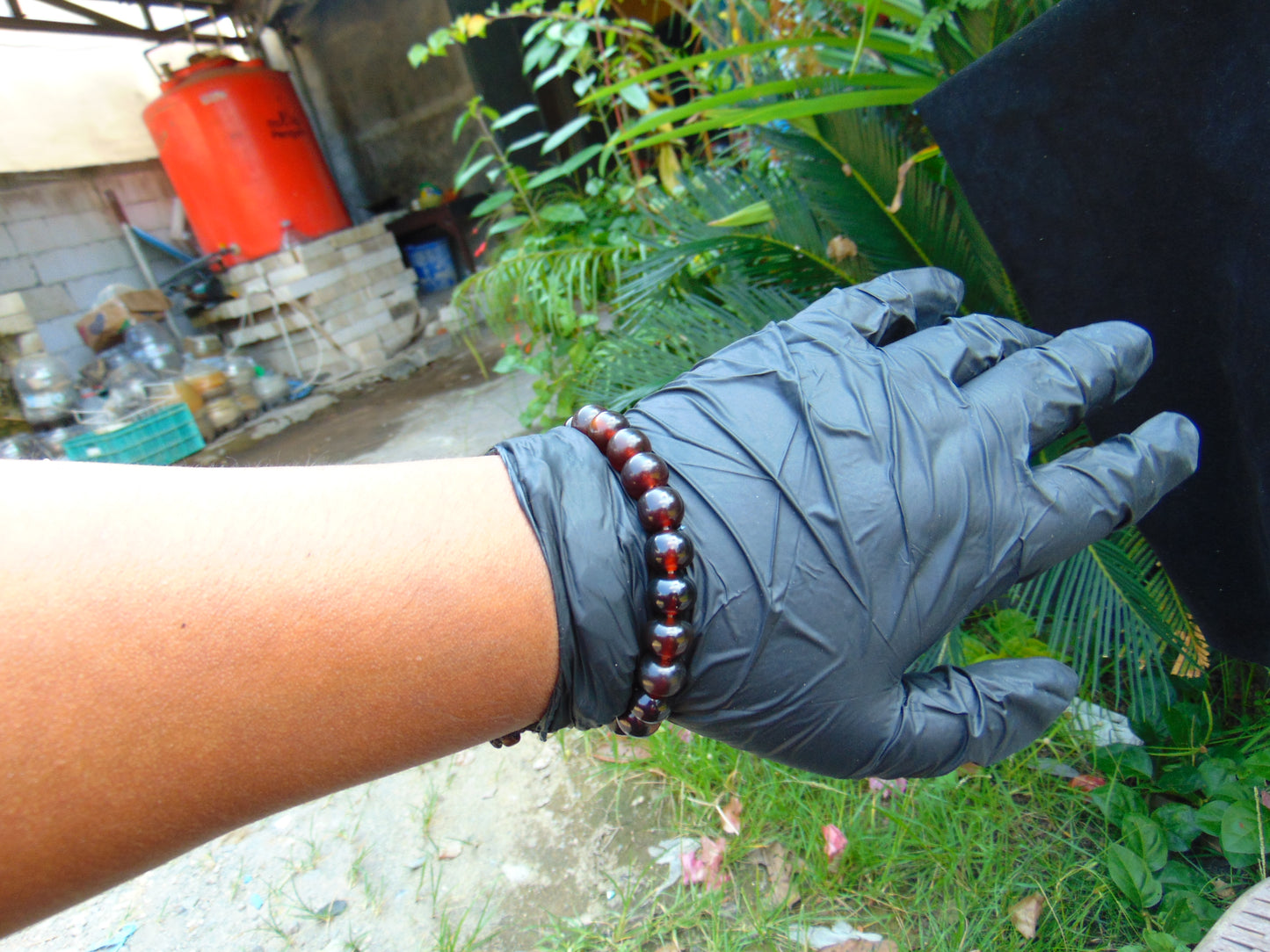 11  Gram Small Beads Bracelet Indonesian  Red Yellow Blue Amber for Healing A20G296