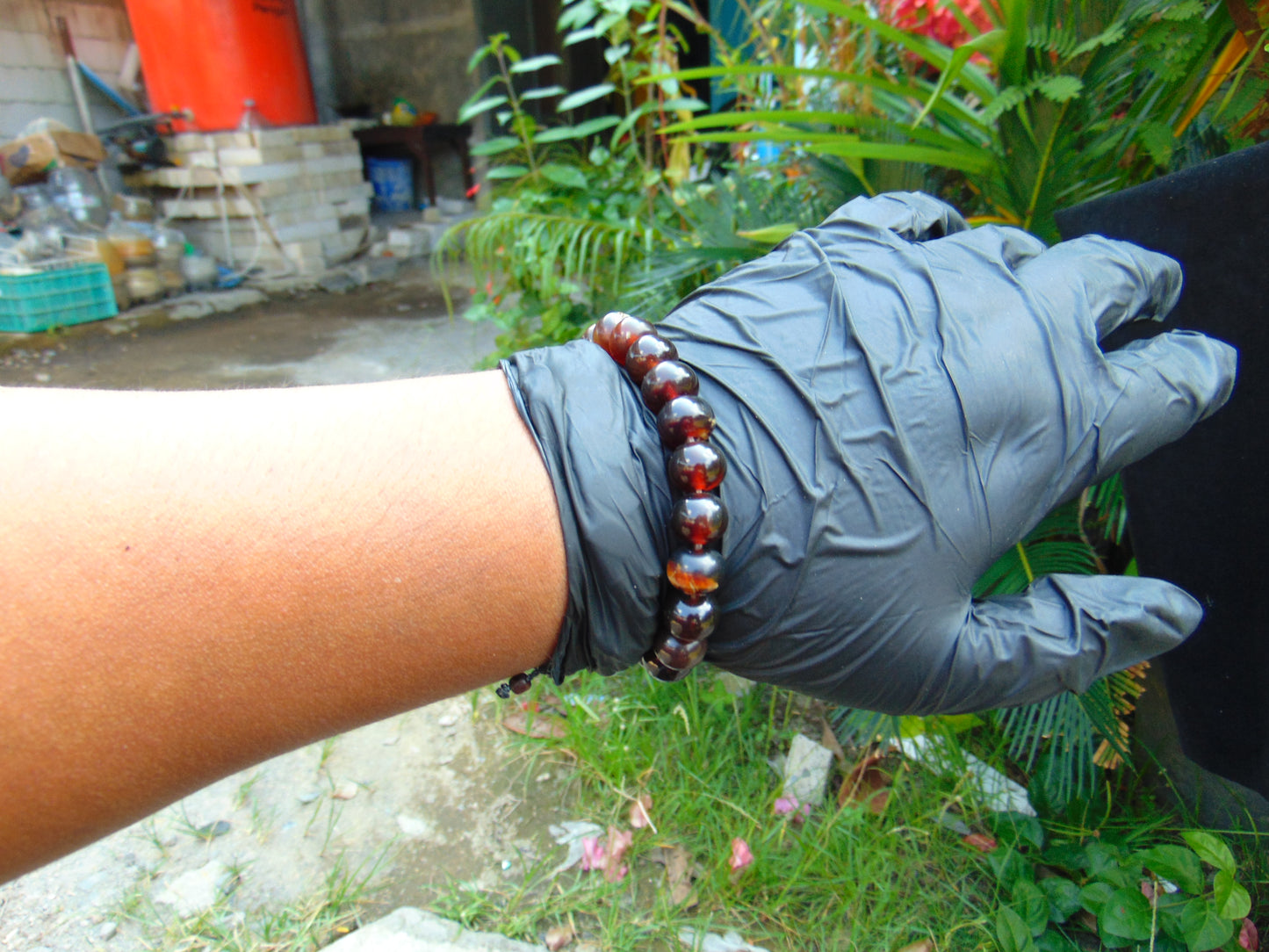 11 Gram Small Beads Bracelet Indonesian  Red Amber for Healing A20G298