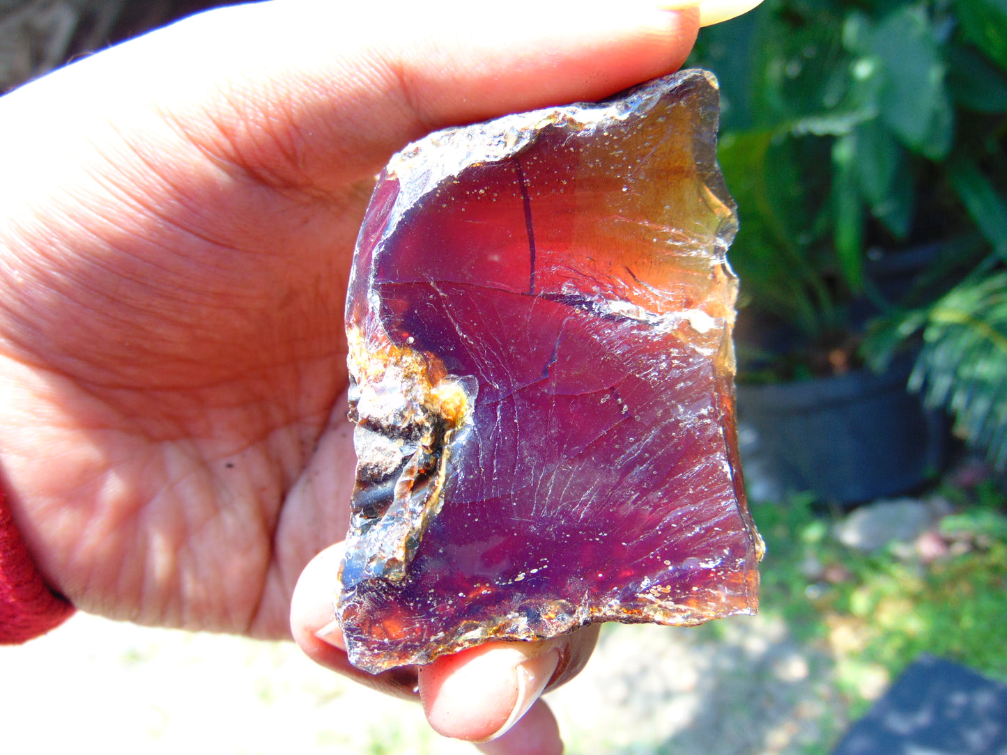31 gram Rough Raw Indonesian Purple Blue Amber for Healing AGRB23