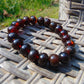 13 Gram Small Beads Bracelet Indonesian Cherry  Red Amber for Healing A20G316