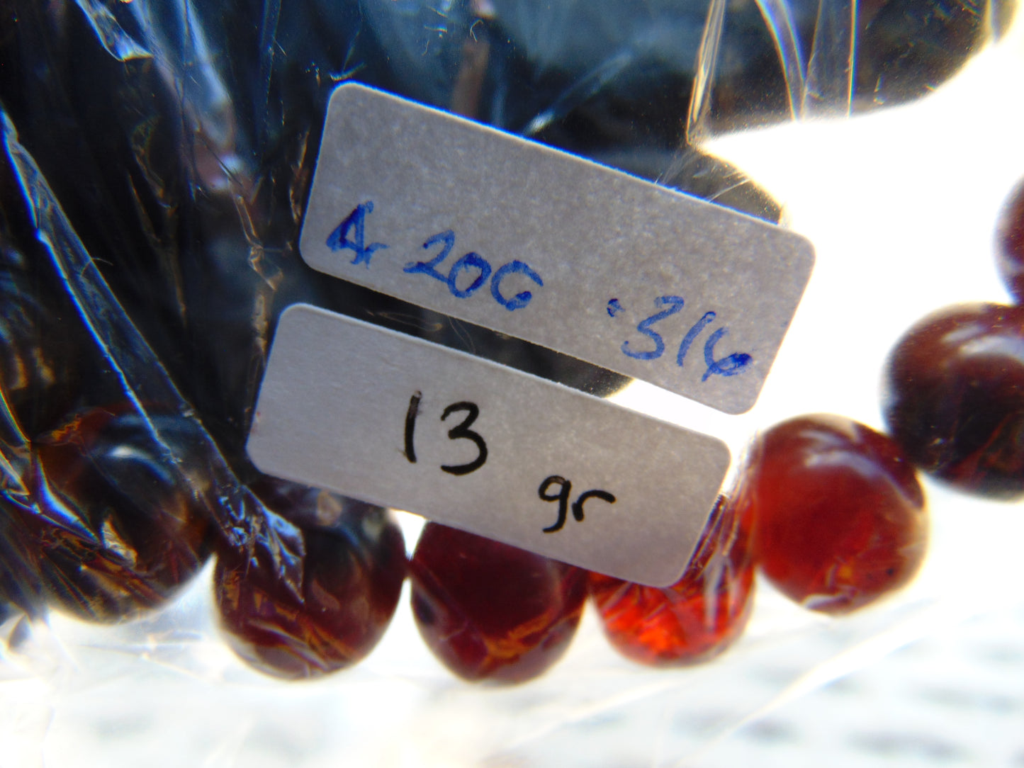 13 Gram Small Beads Bracelet Indonesian Cherry  Red Amber for Healing A20G316