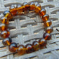 12 Gram Small Beads Bracelet Indonesian Yellow Blue Amber for Healing A20G313
