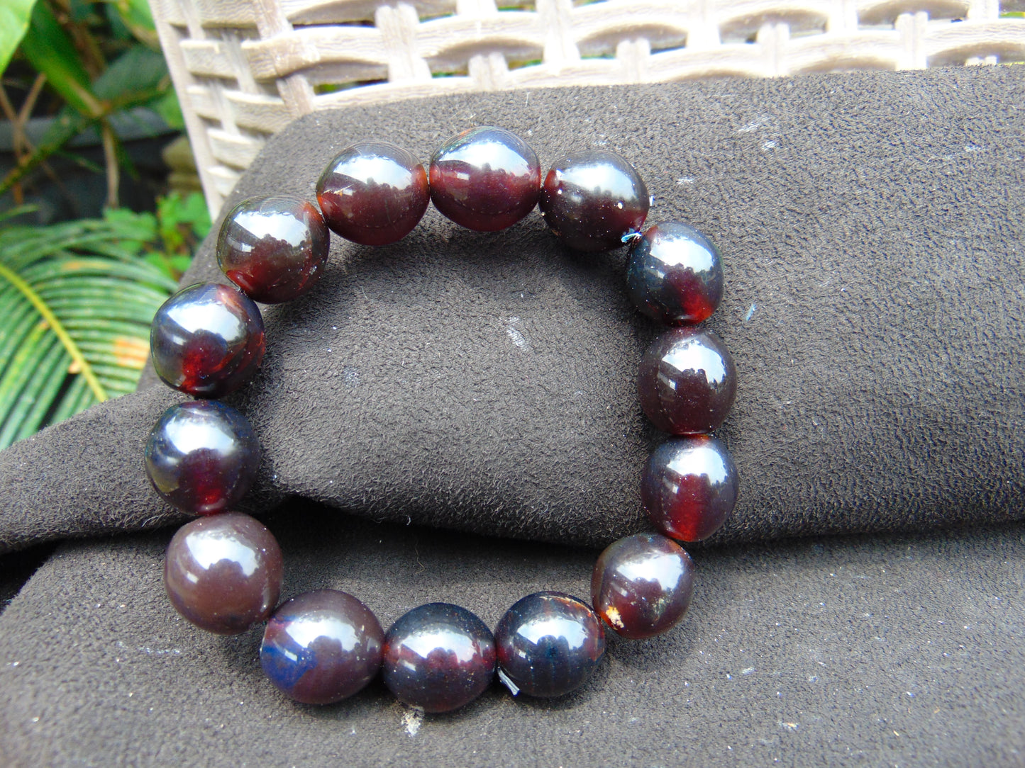 22 gram 14 Beads Mala Bracelet Indonesian amber 13x16 mm for Healing A14G110