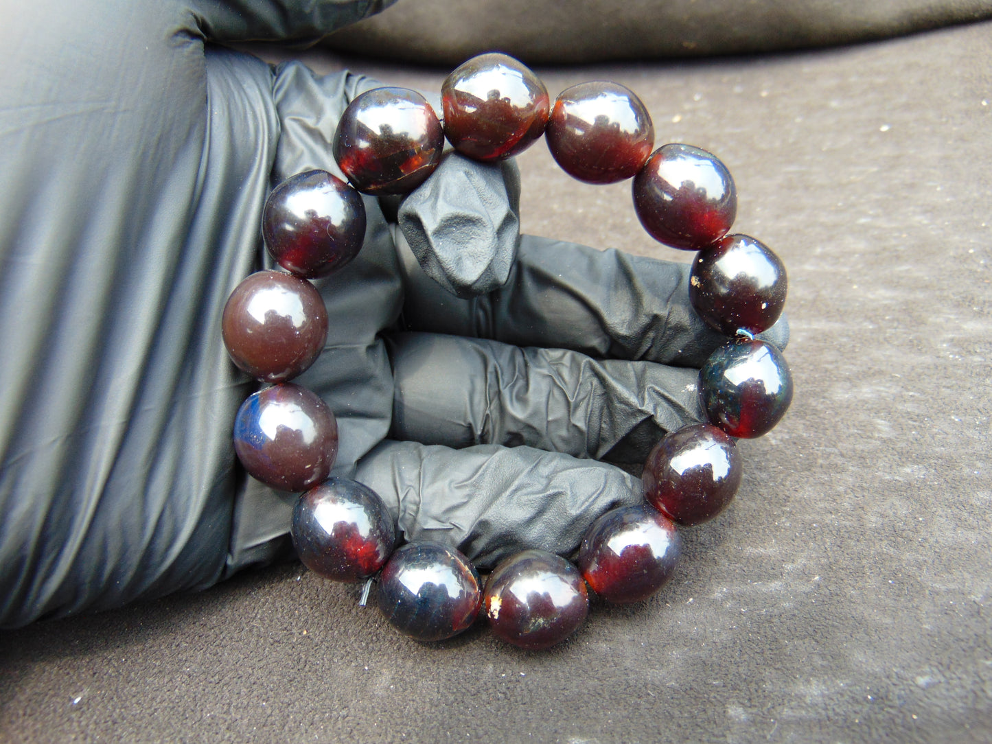 22 gram 14 Beads Mala Bracelet Indonesian amber 13x16 mm for Healing A14G110