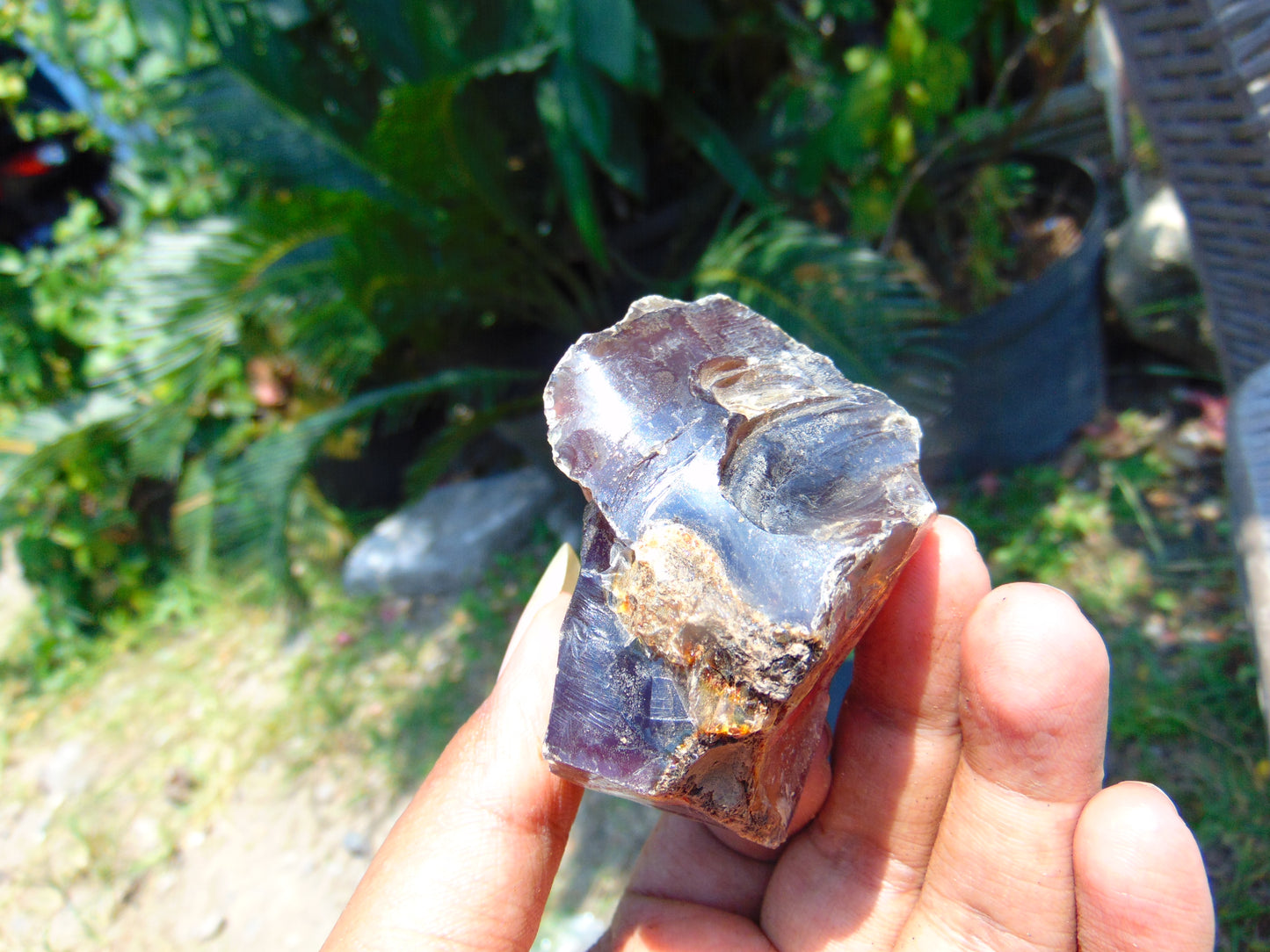 76 gram Rough Raw Indonesian Blue Amber for Healing AGRB38