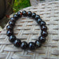 13 Gram Small Beads Bracelet Indonesian Black Amber for Healing A20G294