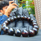 13 Gram Small Beads Bracelet Indonesian Black Amber for Healing A20G294