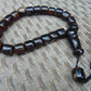 84 gr Komboloi  Rosary 22 Beads 15x15 mm Indonesian Dark Red Amber for Healing CO8
