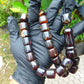 84 gr Komboloi  Rosary 22 Beads 15x15 mm Indonesian Dark Red Amber for Healing CO8