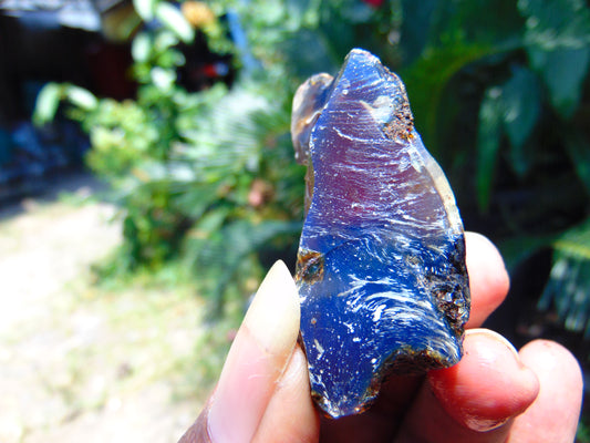 17 gram Rough Raw Indonesian Blue Amber for Healing AGRB46