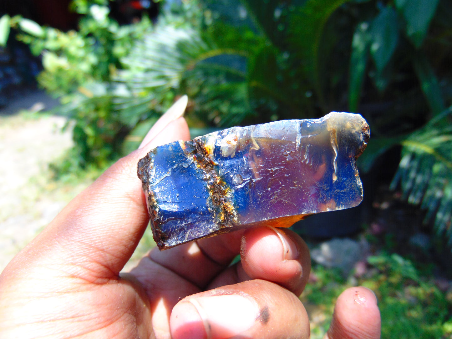 17 gram Rough Raw Indonesian Blue Amber for Healing AGRB46