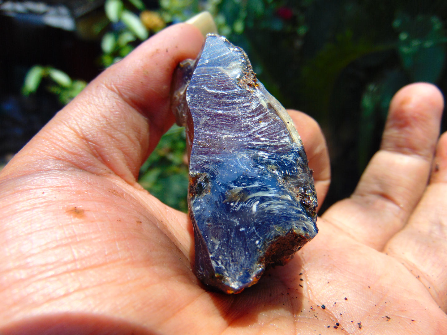17 gram Rough Raw Indonesian Blue Amber for Healing AGRB46