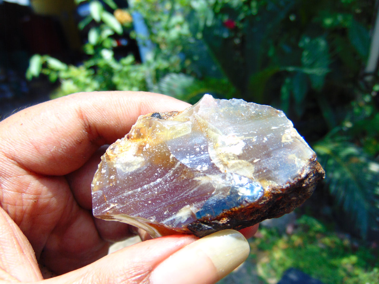 24 gram Rough Raw Indonesian Blue Amber for Healing AGRB45