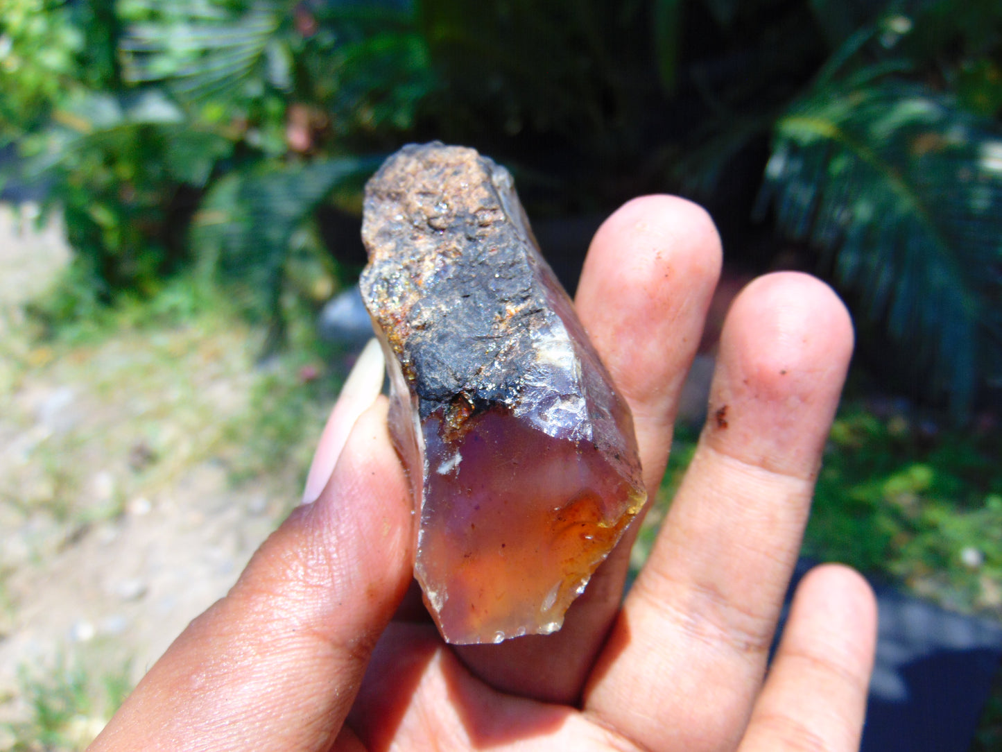 24 gram Rough Raw Indonesian Blue Amber for Healing AGRB45