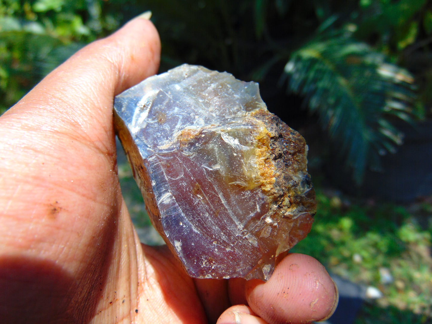 24 gram Rough Raw Indonesian Blue Amber for Healing AGRB45
