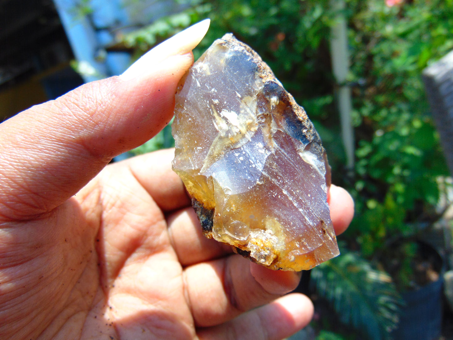 24 gram Rough Raw Indonesian Blue Amber for Healing AGRB45