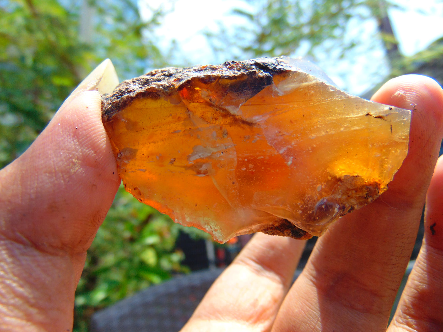 24 gram Rough Raw Indonesian Blue Amber for Healing AGRB45