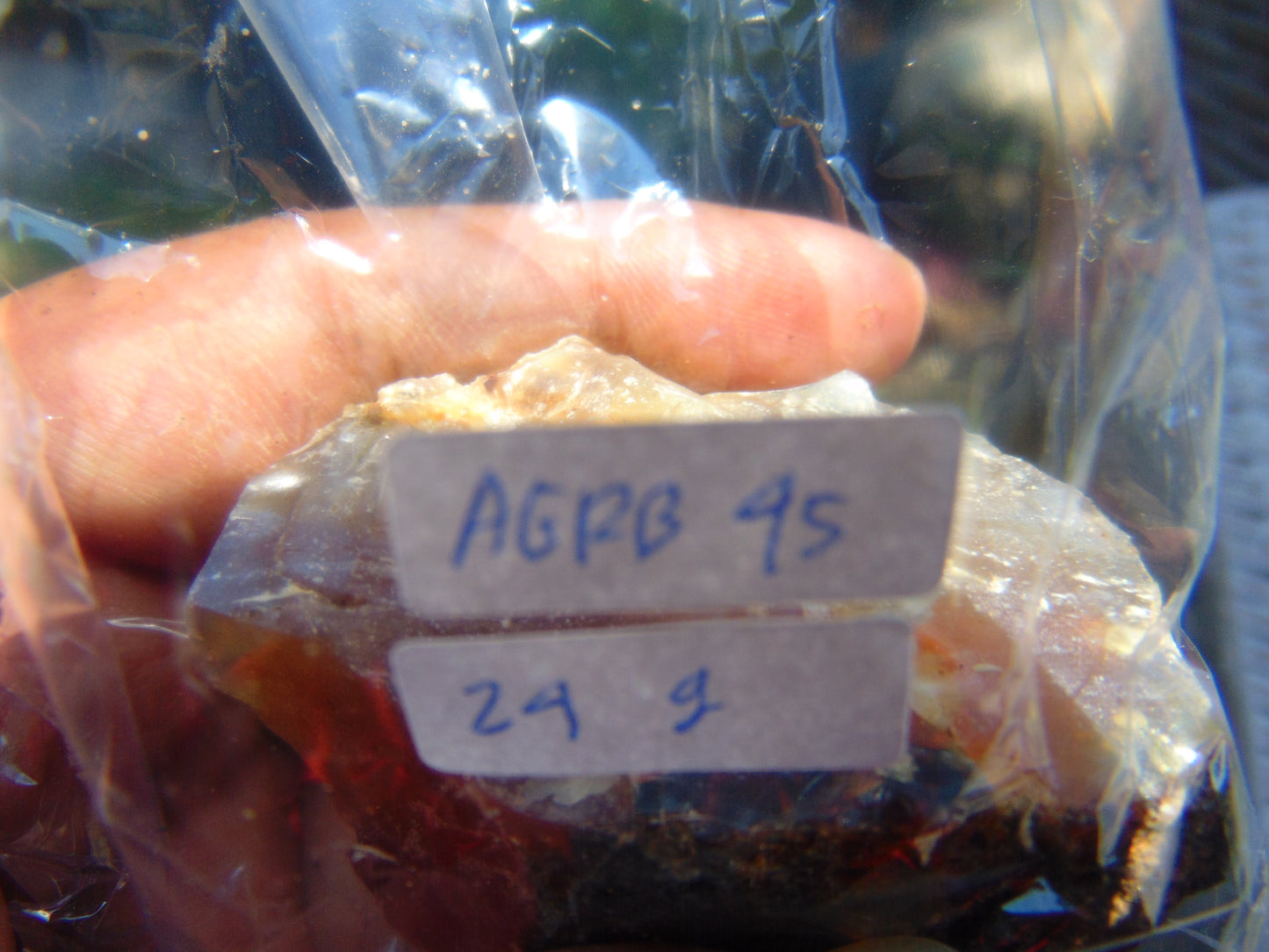 24 gram Rough Raw Indonesian Blue Amber for Healing AGRB45