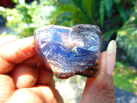 22 gram Rough Raw Indonesian Blue Amber for Healing AGRB43