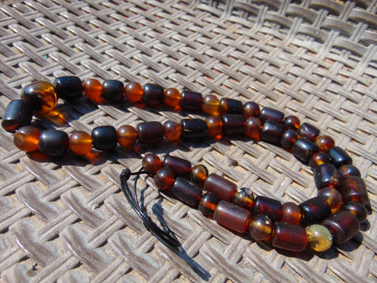 63 gr Beads Combination Necklace Indonesian Amber for Healing NC49
