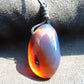 17 gr Pendant 43x29x25 mm Indonesian Blue Amber for Healing PDA696