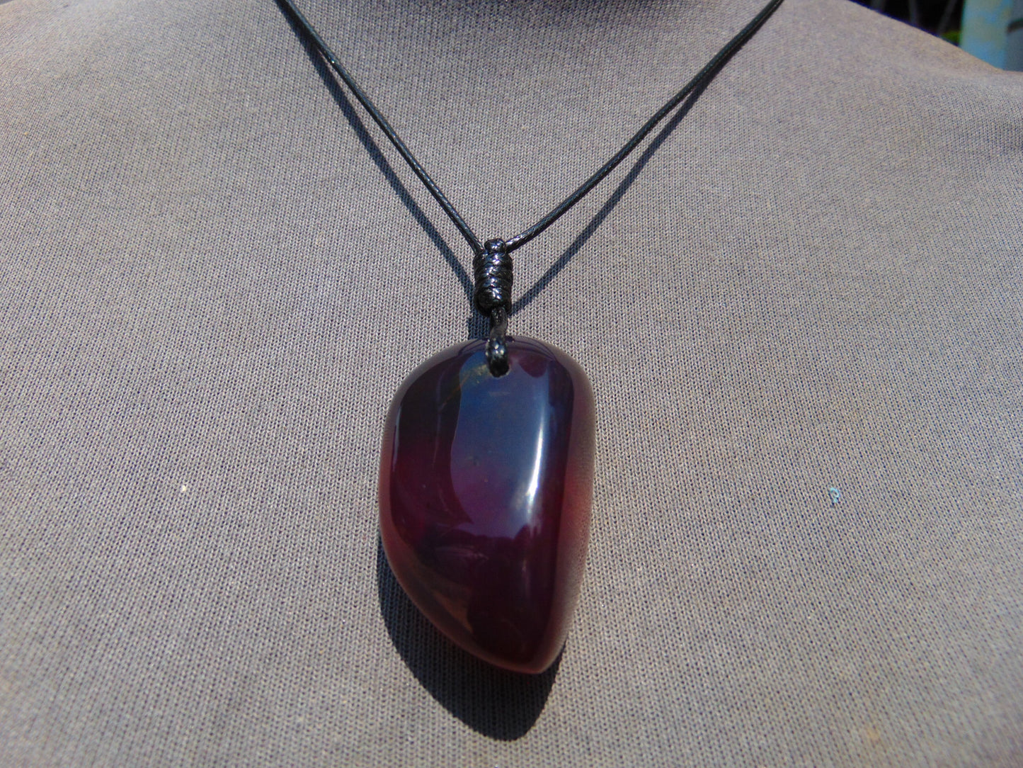 17 gr Pendant 43x29x25 mm Indonesian Blue Amber for Healing PDA696