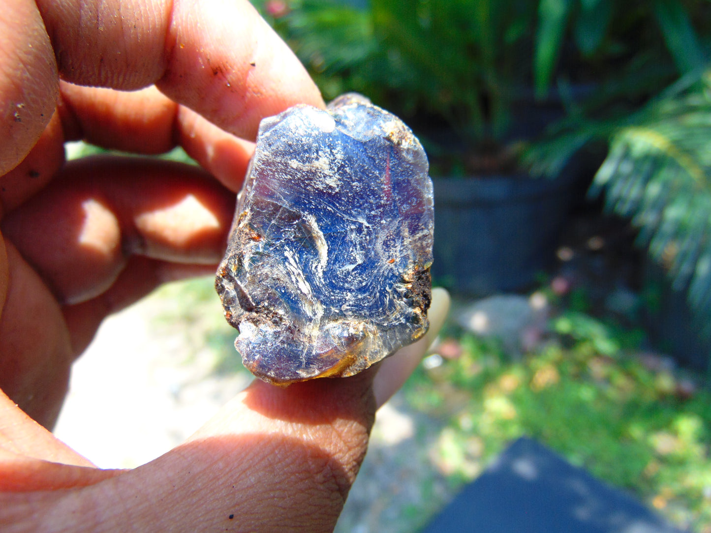 22 gram Rough Raw Indonesian Blue Amber for Healing AGRB43