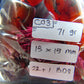 71 gr Komboloi Rosary 22 Beads 15x15 mm Indonesian Red Bluish Amber for Healing CO3