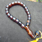 74 gr Komboloi Rosary 22 Beads 15x15 mm Indonesian Red Blue Amber for Healing CO4