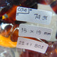 74 gr Komboloi Rosary 22 Beads 15x15 mm Indonesian Red Blue Amber for Healing CO4