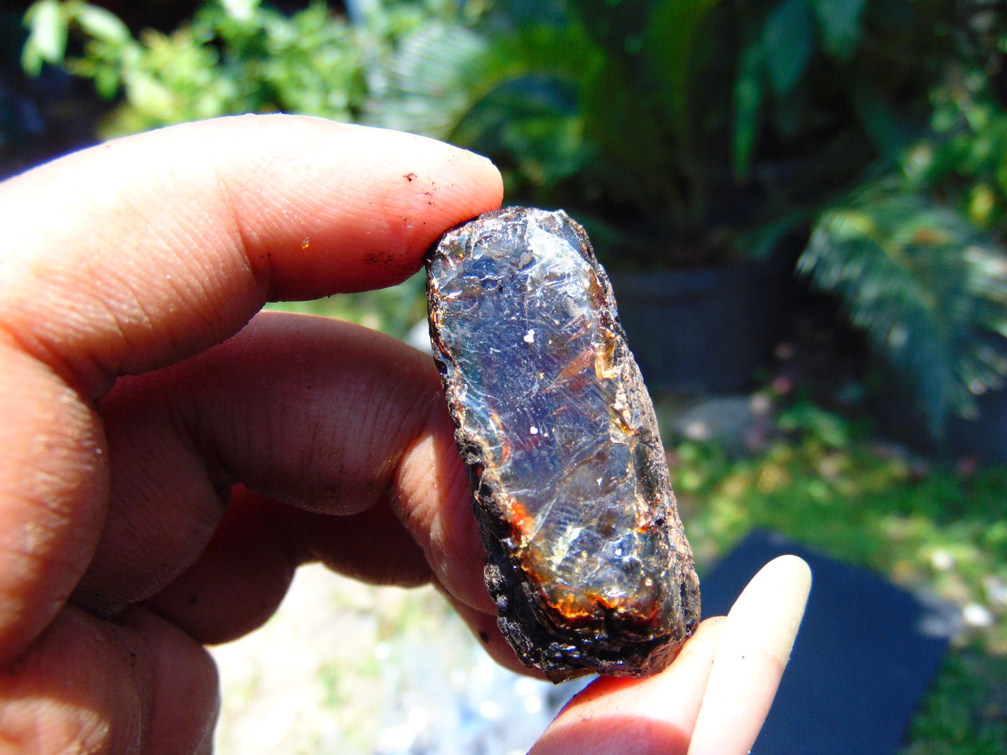 10 gram Rough Raw Indonesian Blue Amber for Healing AGRB48