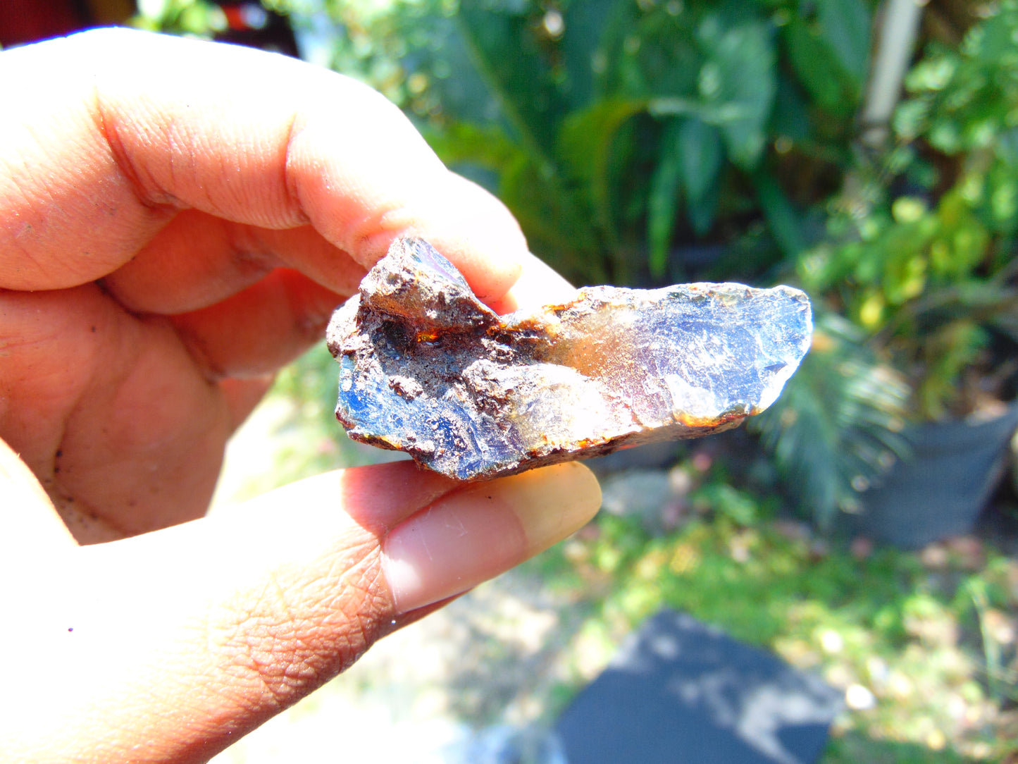 12 gram Rough Raw Indonesian Blue Amber for Healing AGRB47